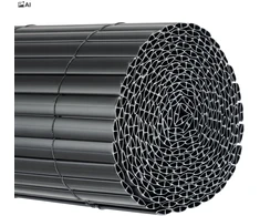 PVC balkono uždangalas 90x500 cm BARU antracito spalvos