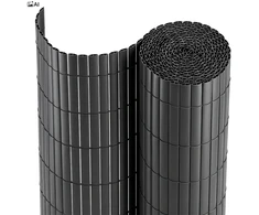 PVC balkono uždangalas 90x500 cm BARU antracito spalvos