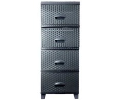 RATTAN TURAN ANTRACITINĖ KOMODĖ