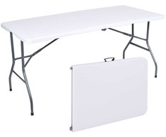 RICO maitinimo stalas sulankstomas į lagaminą - 152 cm - baltas