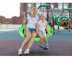 ROMEK sodo sūpynės su gandralizdžiu, žalios, 100 cm