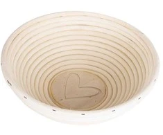 Rotango krepšelis kildinti, kildinti, duonos tešlai, 1,2kg, 21 cm, širdelė