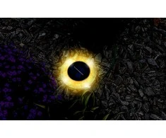 SAULĖS DISKINĖ LEMPA 28 LED, TINKAMA PRIE ŽEMĖS ARBA SIENOS