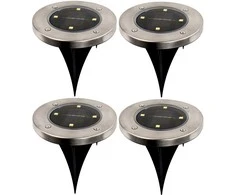 SAULĖS LEMPAS 4 LED SMD, VARŽIAMAS Į ŽEMĘ, 4 Vnt.