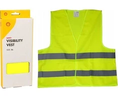 SHELL ĮSPĖJIMAS ATŠSpindinčią liemenę