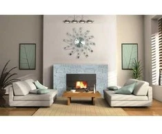 Sieninis laikrodis Cristal Cloud - 50 cm