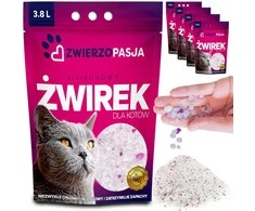Silikono kačių kraiko rinkinys ZWIERZOPASJA 5 X 3,8 L