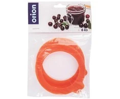 Silikono sandariklis stiklainiams su segtuku 8,1 cm 6 vnt ORION