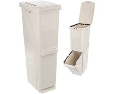 Šiukšlių dėžė rūšiavimui, 2 lygių, dviejų lygių, 2x17,5 l