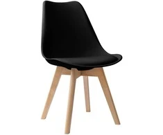 Šiuolaikinė Nantes DSW kėdė, juoda
