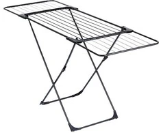 Skalbinių džiovintuvas Metalinis Juodas Ištraukiamas XXL Solid VILDE 108-182 cm