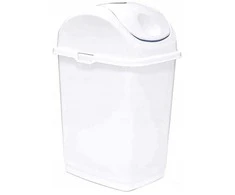 SLIM pakreipiamas konteineris 10 l - baltas 240x195x365 mm