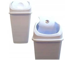 SLIM pakreipiamas konteineris 35 l baltas 355x285x577 mm