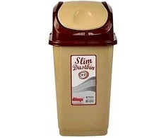 SLIM pakreiptas konteineris 10 l - smėlio spalvos 240x195x365 mm