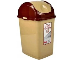 SLIM pakreiptas konteineris 10 l - smėlio spalvos 240x195x365 mm