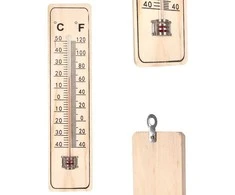 Sodo termometras, išorinis, vidinis, montuojamas ant sienos, balkonas, terasa, klasikinis, 22 cm