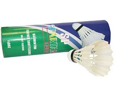 Spartan Badminton Shuttlecocks/Balls Natural Feathers 6 vnt.