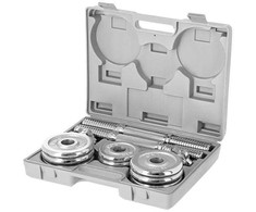 STC15 Hanteliai lagamine 2 x 7,5 KG CHROME HMS