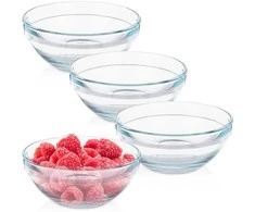 Stikliniai dubenėliai 12 cm, 275 ml, 4 vnt.