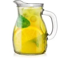 Stiklinis ąsotis gėrimams su rankena 250 ml