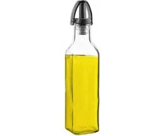 Stiklinis butelis aliejui arba actui su dozatoriumi 250 ml