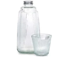 Stiklinis grafinas su stiklu 1 l + 220 ml 2 vnt.