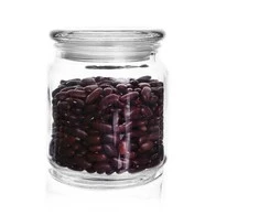 Stiklinis indas virtuvinis stiklainis indelis 0,58 l retro