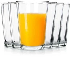 Stiklinių rinkinys, Puodeliai gėrimams, Sultys, Vanduo, VILDE, 200 ml, 6 vnt.