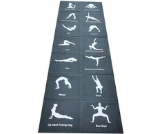 SULANKSTAMAS JOGA KILIMAS 1700X600X5MM Juodas ENERO FIT