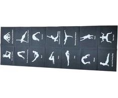 SULANKSTAMAS JOGA KILIMAS 1700X600X5MM Juodas ENERO FIT