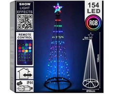 Šviečianti Kalėdų eglutė 154 LED, 150 cm