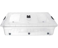 Talpykla po lova ant ratukų, maža talpa XXL 50 l 80x60x20 cm