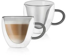 Terminės stiklinės su dviguba sienele kavai ir arbatai DOUBLE 280 ml 2 vnt.