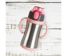 Terminis puodelis / termosas plieno vandens butelis, rožinis, 300 ml