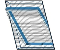 Tinklelis nuo uodų stogo langų vabzdžiams uodams 120x140 cm juodas