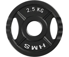 TOD02 olimpinė lėkštė, juoda, 2,5kg, HMS