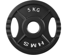 TOD05 olimpinė lėkštė, juoda, 5kg, HMS
