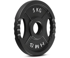 TOD05 olimpinė lėkštė, juoda, 5kg, HMS
