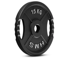 TOD15 olimpinė lėkštė, juoda, 15 kg, HMS