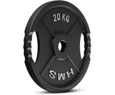 TOD20 olimpinė lėkštė juoda, 20 kg HMS