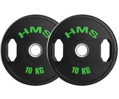TOG10 2 x 10 KG OLIMPINĖ PLOKŠTĖ, TRINTA 2 x 10 KG HMS