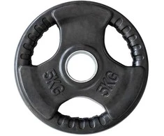 TOK05 OLIMPINĖ PLOKŠTELĖ SU GUMĖMIS 5 KG HMS