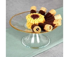 Tortų stovas Tortas Užkandžiai Stiklas ant kojos Stiklas ORION 15,5 cm