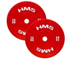 TPP02 RAUDONA OLIMPINĖ PLOKŠTĖ PE 2 x 2,5 KG HMS
