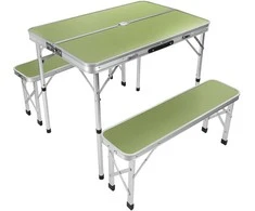 TURISTINIS SULANKSTAMAS STALAS 90X60X70 CM IR 2 SUOLIAI 87X23X39 CM
