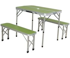 TURISTINIS SULANKSTAMAS STALAS 90X60X70 CM IR 2 SUOLIAI 87X23X39 CM