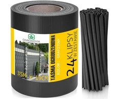 Tvoros juosta 19cm X 35m grafito danga