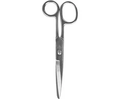 Universalios plieninės siuvėjų žirklės popieriui, 17 cm