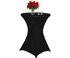 Užvalkalas juodam kokteilių stalui, 80 cm