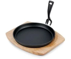 VILDE ketaus keptuvė su serviravimo lenta, 22 cm